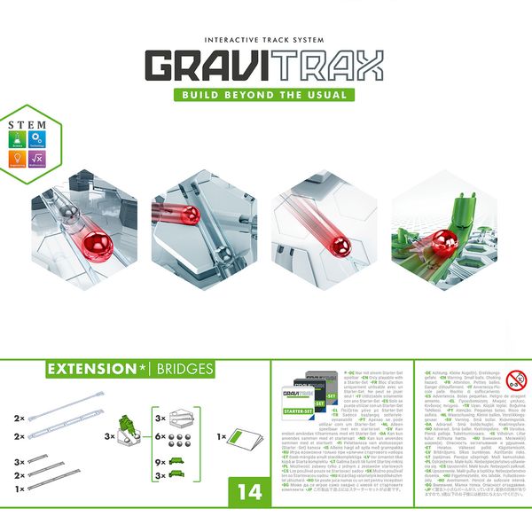 Ravensburger gravitrax bridges, gioco innovativo ed educativo stem, 8+ anni, accessorio - GRAVITRAX, RAVENSBURGER