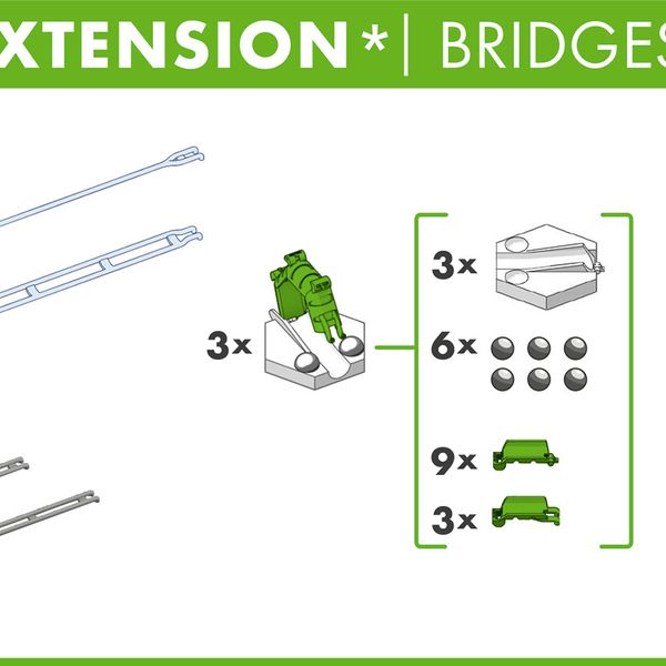 Ravensburger gravitrax bridges, gioco innovativo ed educativo stem, 8+ anni, accessorio - GRAVITRAX, RAVENSBURGER