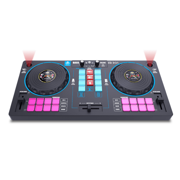 Station mixer 14in1 - diventa il re della festa con la console dj: mixer e remixer con 16 loop audio, collegamento a dispositivi, 2 giradischi con scratch, bass booster e effetti sonori - goditi un'esperienza di mixaggio unica! - SUPERSTAR