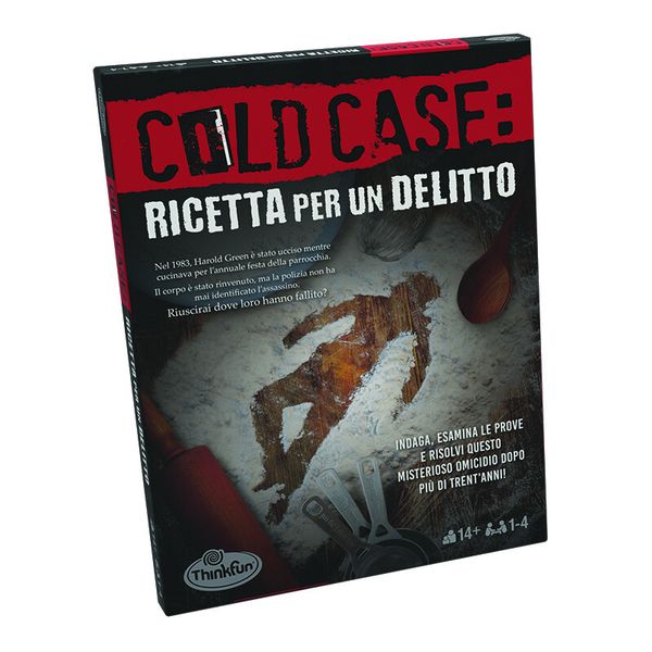 Thinkfun - cold case 2: ricetta per un delitto, gioco di logica e indagine per adulti, 1-4 giocatori, età 14+ anni - RAVENSBURGER