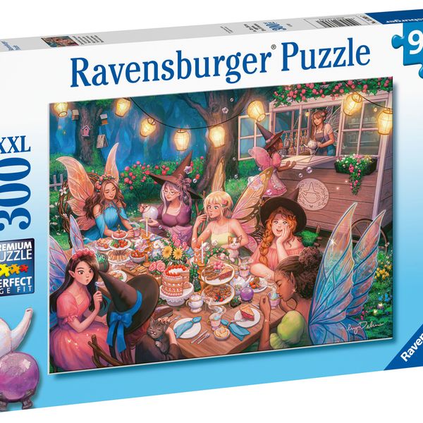 Ravensburger - puzzle merenda tra fate, 300 pezzi xxl, età raccomandata 9+ anni - RAVENSBURGER