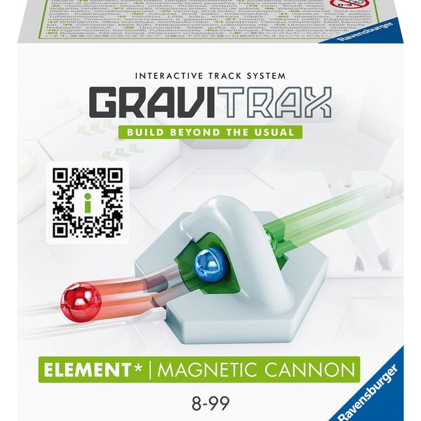 Ravensburger gravitrax magnetic cannon, gioco innovativo ed educativo stem, 8+ anni, accessorio - GRAVITRAX, RAVENSBURGER