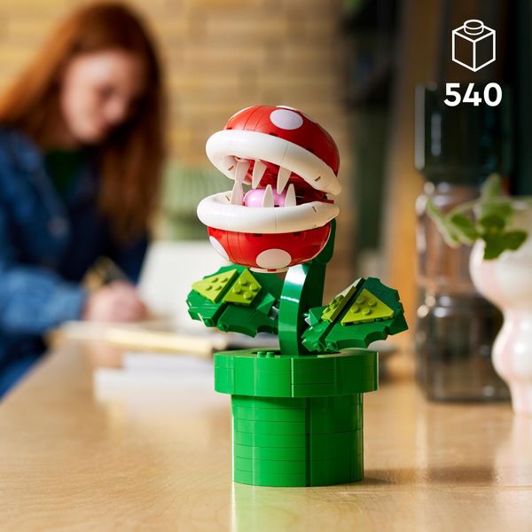 Lego super mario 71426 pianta piranha, personaggio snodabile con tubo e 2 monete, kit modellismo per adulti, idea regalo - LEGO® Super Mario™, Super Mario, LEGO