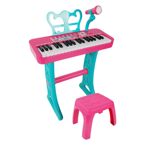 Keyboard set with stool - girl - SUPERSTAR