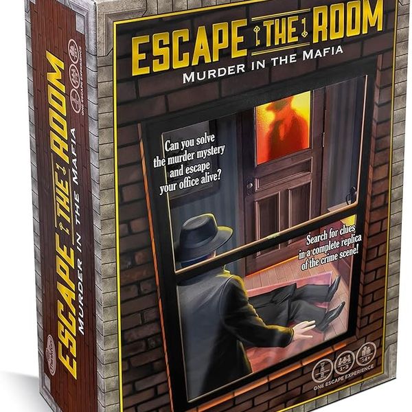 Thinkfun - escape the room: omicidio di mafia, gioco di logica da tavolo per adulti, 13 giocatori, età 14+ anni - RAVENSBURGER