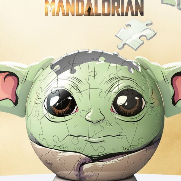 Ravensburger - 3d puzzle grogu con le orecchie, 72 pezzi, 6+ anni - RAVENSBURGER 3D PUZZLE, Star Wars