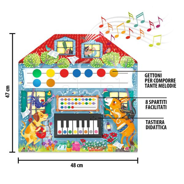 La mia prima scuola di musica. gioca, suona e crea!	designed in italy.	teacher tested - HEADU