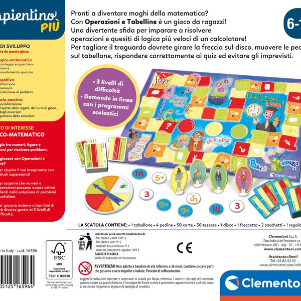 Sapientino più - operazioni e tabelline - SAPIENTINO