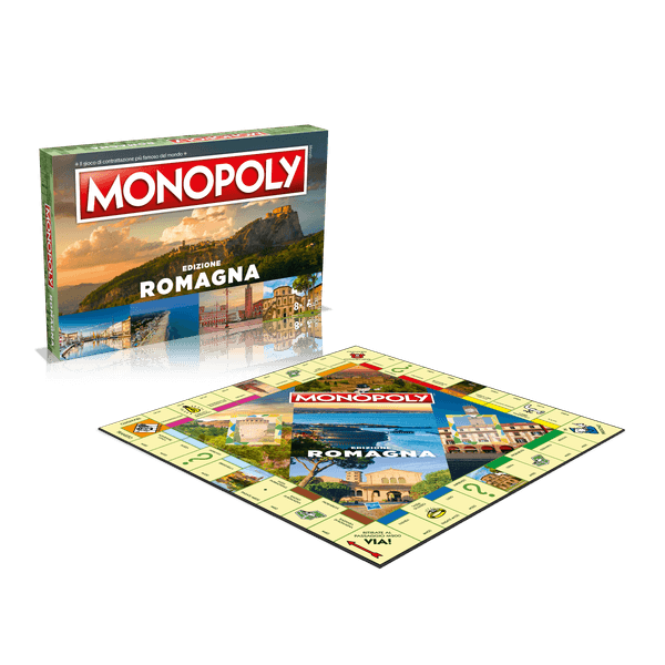 Winning moves - monopoly - i borghi più belli d'italia - romagna - MONOPOLY