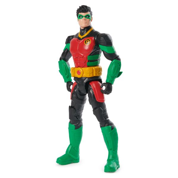 Dc comics, action figure robin armatura, supereroe giocattolo in scala, personaggio mondo batman alto 30 cm, supereroe con 11 punti di articolazione, giochi per bambini e bambine, 3+ anni - BATMAN, DC COMICS