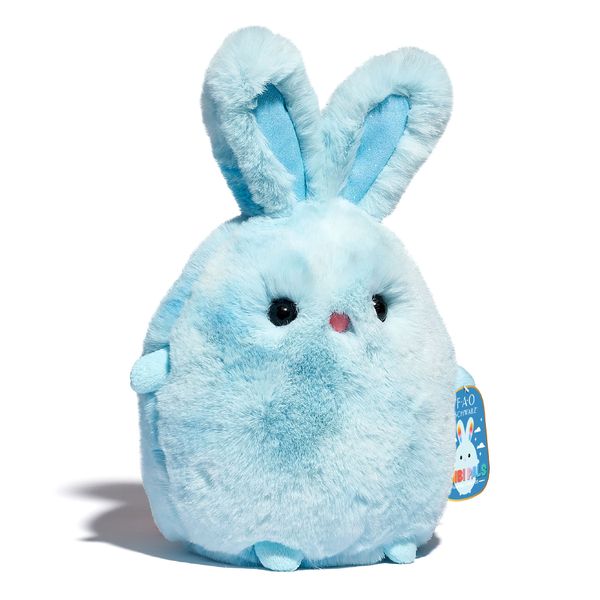 Coniglietto di peluche chibi azzurro, 25 cm - FAO Schwarz