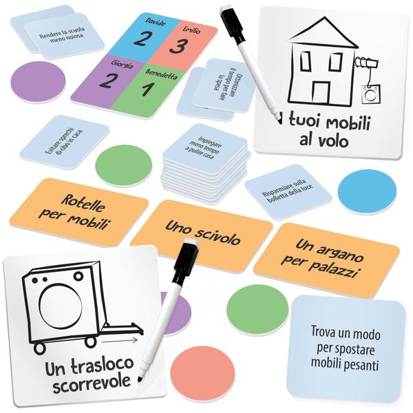 L'idea vincente. il party game dei creativi.	made in italy - LUDIC