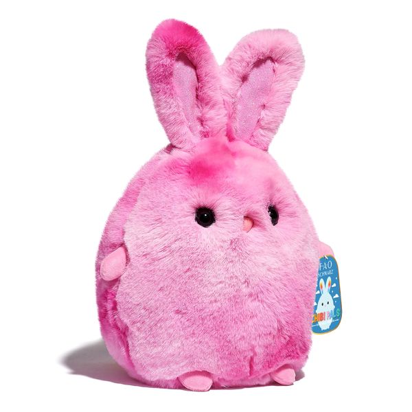 Coniglietto di peluche chibi rosa, 25 cm - FAO Schwarz
