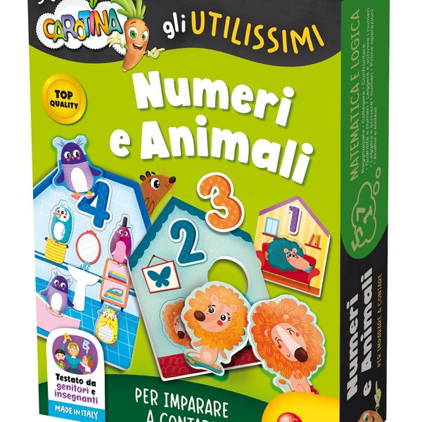 Carotina gli utilissimi numeri e animali - LISCIANI