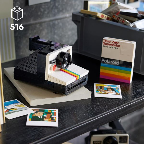 Lego ideas fotocamera polaroid onestep sx-70 21345 modellismo da costruire per adulti, regali creativi, oggetti da collezione - LEGO IDEAS, LEGO