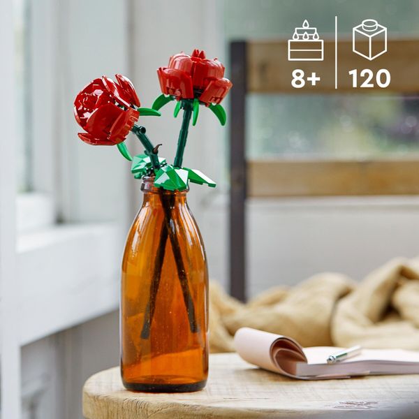 Lego creator 40460 rose set fiori finti compatibile con bouquet di fiori artificiali, regalo di san valentino per lei o lui - LEGO CREATOR, LEGO