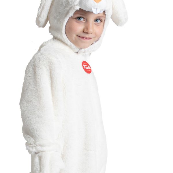 Costume morbidissimo della trudi coniglietto con peluche disponibile in diverse taglie - 
