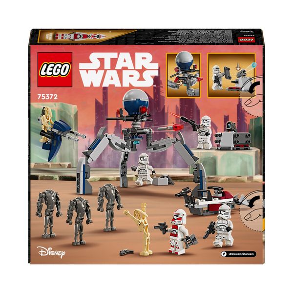 Lego star wars 75372 battle pack clone trooper e battle droid con veicolo giocattolo speeder bike, idea regalo bambini 7+ anni - LEGO® Star Wars™, LEGO, Star Wars