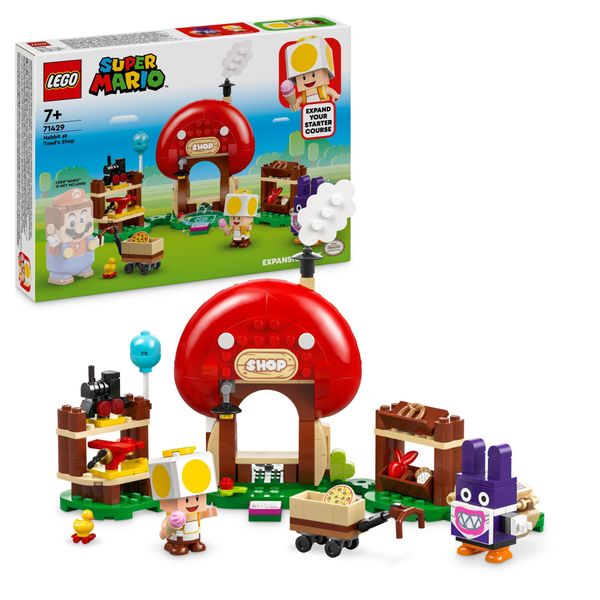 Lego super mario 71429 pack di espansione ruboniglio al negozio di toad, giochi per bambini 7+ anni con 2 personaggi giocattolo - LEGO® Super Mario™, Super Mario, Lego
