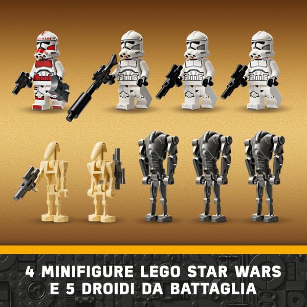 Lego star wars 75372 battle pack clone trooper e battle droid con veicolo giocattolo speeder bike, idea regalo bambini 7+ anni - LEGO® Star Wars™, LEGO, Star Wars