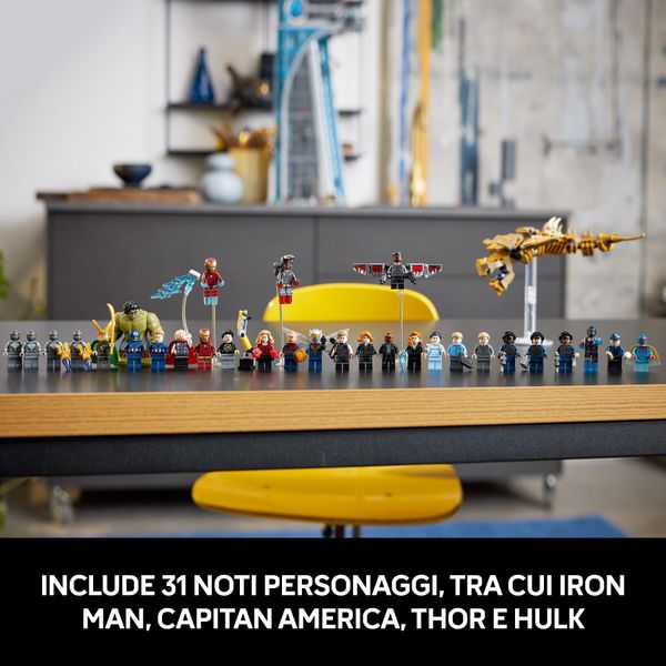 Lego marvel 76269 torre degli avengers, kit modellismo per adulti con modellino di aereo e 31 minifigure, regalo uomo o donna - LEGO SUPER HEROES, Avengers, LEGO, MARVEL