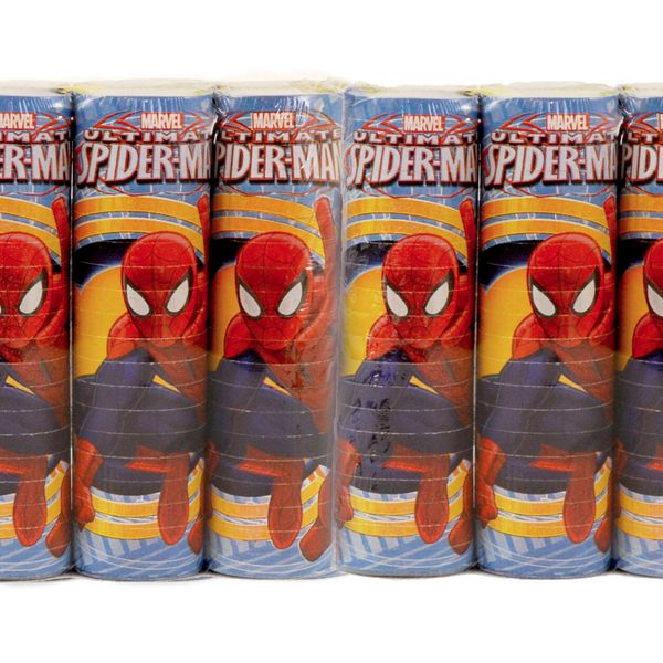 Confezione da 6 stelle filanti spiderman originali - Avengers, Spiderman