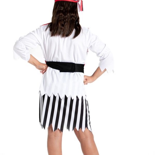 Bellissimo costume completo da “ piratessa dei caraibi ” disponibile in diverse taglie - 