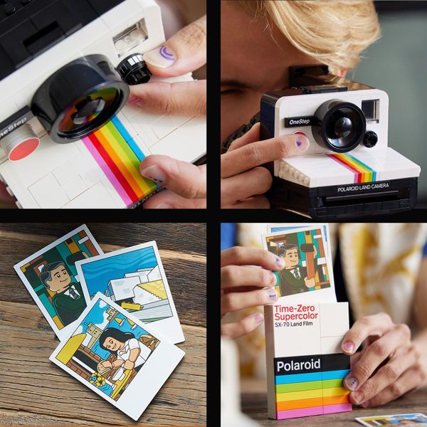 Lego ideas fotocamera polaroid onestep sx-70 21345 modellismo da costruire per adulti, regali creativi, oggetti da collezione - LEGO IDEAS, LEGO