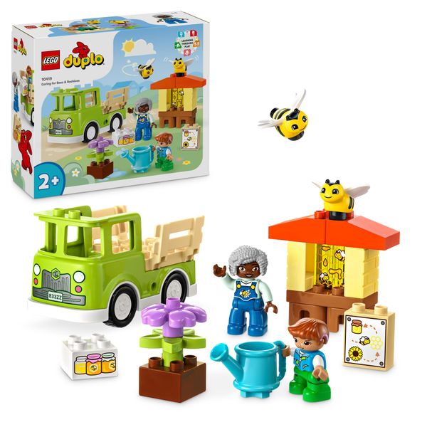 Lego duplo 10419 cura di api e alveari, gioco educativo per bambini in età prescolare con 2 personaggi e un camion giocattolo - LEGO DUPLO, Lego