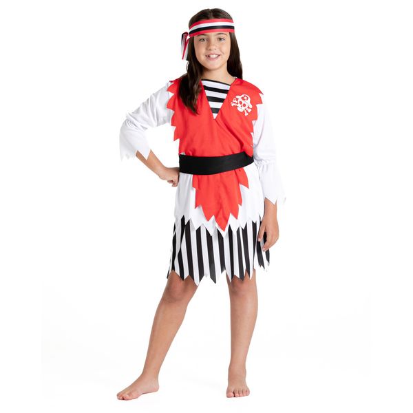 Bellissimo costume completo da “ piratessa dei caraibi ” disponibile in diverse taglie - 