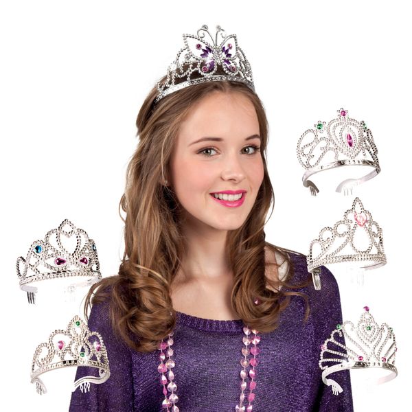 Bellissime ed  elegantissime tiare diana argento con gemme - 