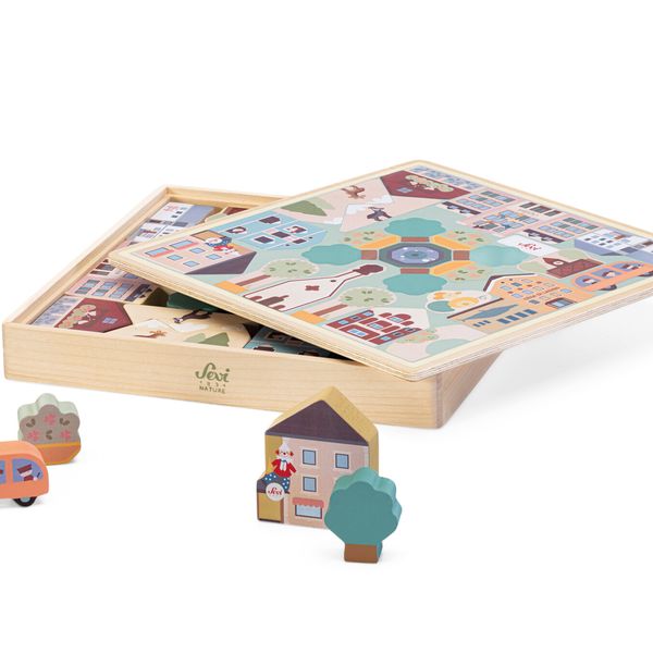Sevi - play puzzle villaggio delle alpi - Trudi