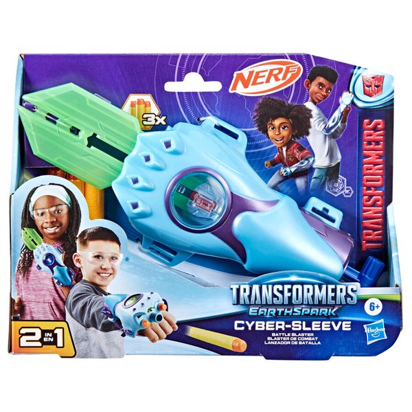 Transformers earthspark, cyber-sleeve, blaster da battaglia giocattolo - Transformers