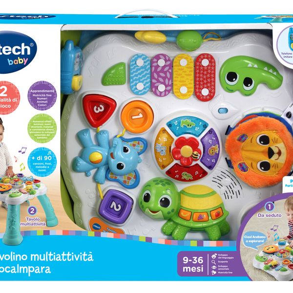 Vtech - tavolo multiattività - giocaimpara con tante attività per sviluppare i sensi del bambino! - VTECH