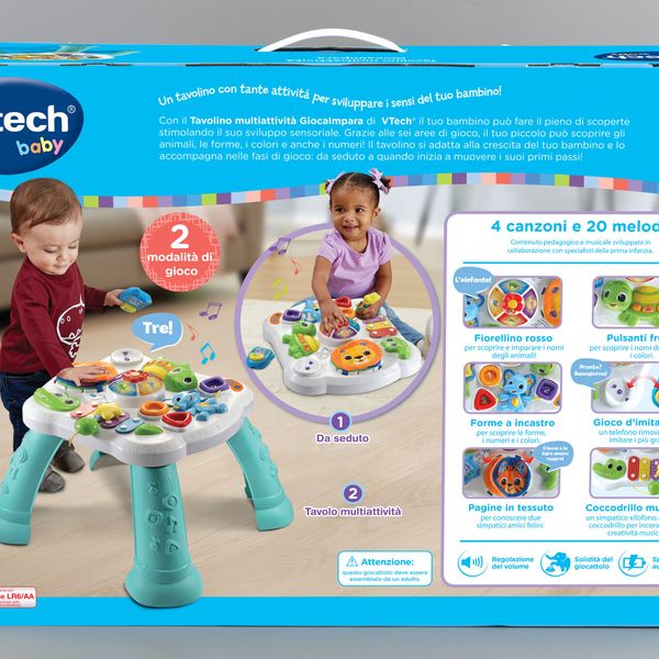 Vtech - tavolo multiattività - giocaimpara con tante attività per sviluppare i sensi del bambino! - VTECH