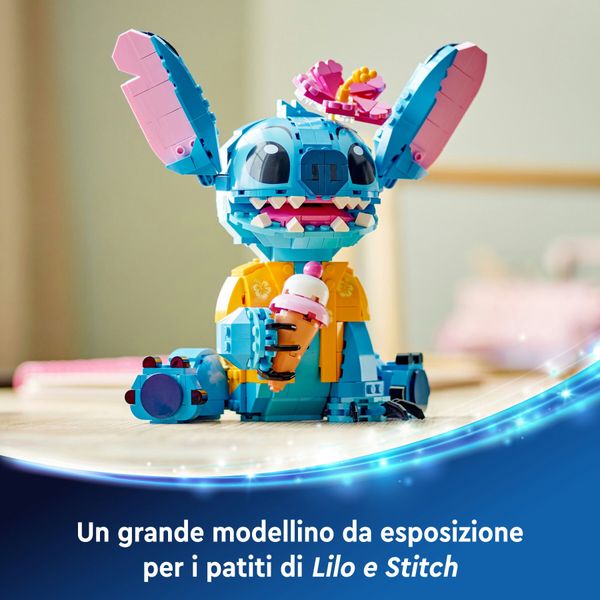 Lego disney 43249 stitch, gioco per bambini 9+, personaggio da costruire con parti mobili, idea regalo divertente dal film - Disney, Disney Stitch, LEGO