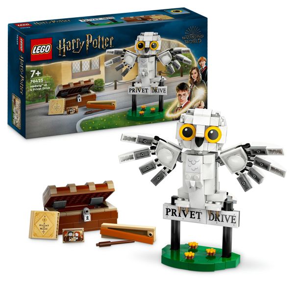 Lego harry potter 76425 edvige al numero 4 di privet drive, gioco per bambini 7+, modellino da costruire di civetta delle nevi - Harry Potter, LEGO® Harry Potter™, Lego