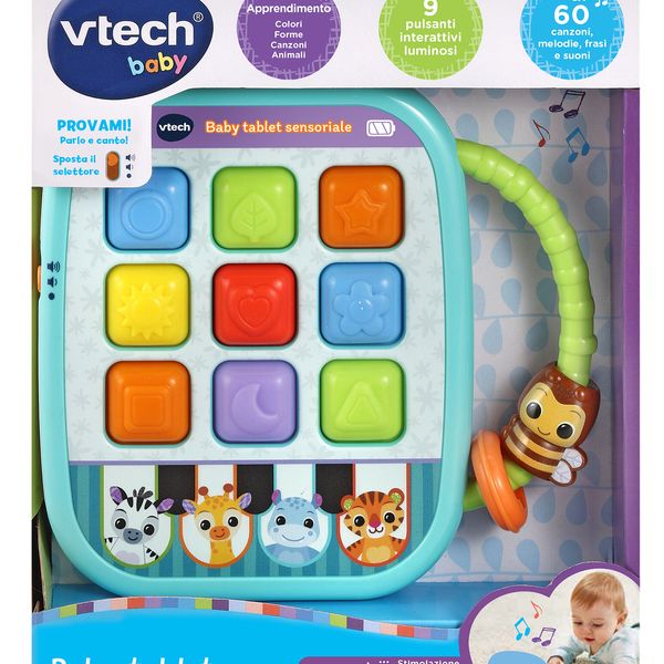 Vtech - baby tablet sensoriale, il primo tablet colorato e luminoso per fare le prime scoperte! - VTECH