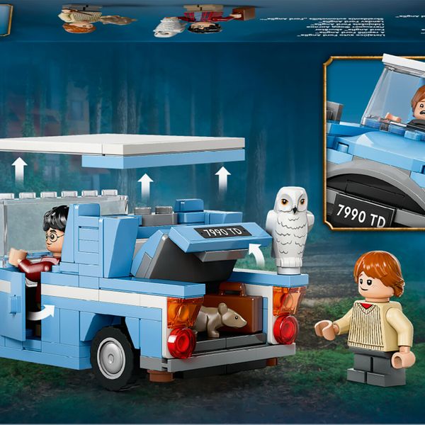 Lego harry potter 76424 ford anglia volante, modellino di macchina giocattolo da costruire, giochi bambini 7+ con minifigure - Harry Potter, LEGO® Harry Potter™, LEGO