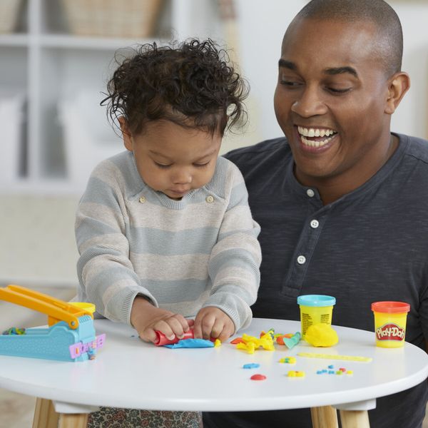 Play-doh, la fabbrica del divertimento, playset di attività manuali, pasta modellabile in 3 colori - PLAY-DOH