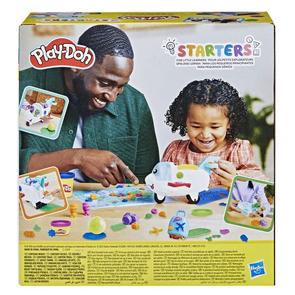 Play-doh, il mio primo aeroplano esploratore, starter set per attività manuali, per bambini e bambine - PLAY-DOH