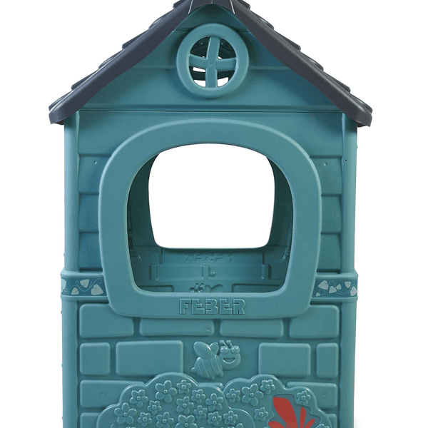 Feber casual house, casetta per bambini con porta apribile, colori pastello, per bambini/e dai 2 anni - FEBER