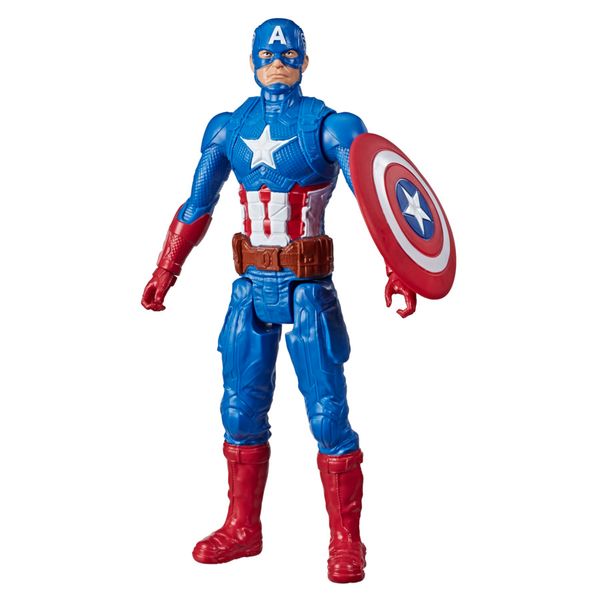 Hasbro marvel avengers, titan hero captain america, action figure 30 cm - Avengers, MARVEL