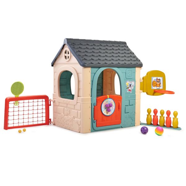 Feber casual 6 activities house, casetta con 6 divertenti attività, colori pastello, per bambini/e dai 3 anni - FEBER