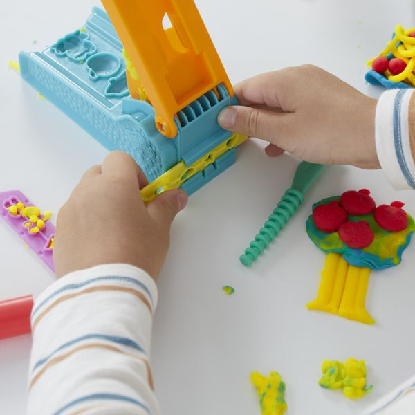 Play-doh, la fabbrica del divertimento, playset di attività manuali, pasta modellabile in 3 colori - PLAY-DOH