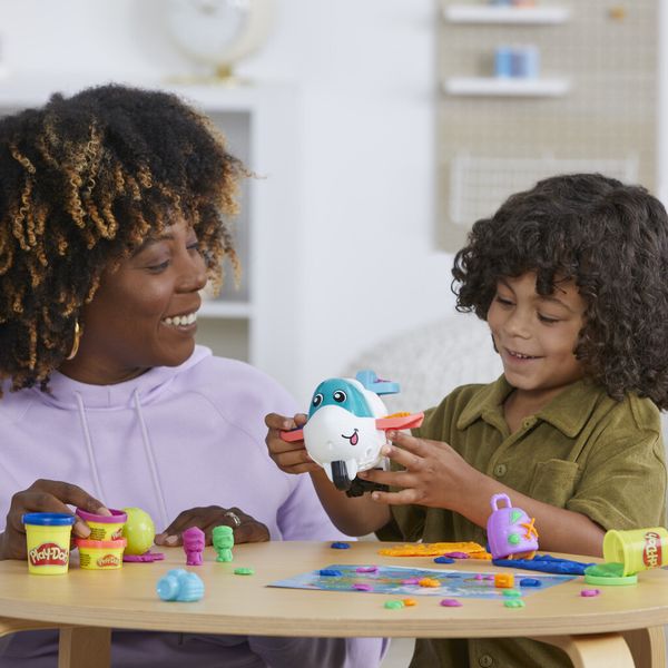 Play-doh, il mio primo aeroplano esploratore, starter set per attività manuali, per bambini e bambine - PLAY-DOH