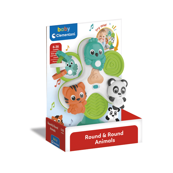 Clementoni - 17915 - round & round animals - BABY CLEMENTONI
