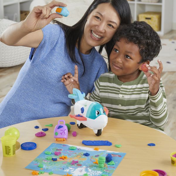 Play-doh, il mio primo aeroplano esploratore, starter set per attività manuali, per bambini e bambine - PLAY-DOH