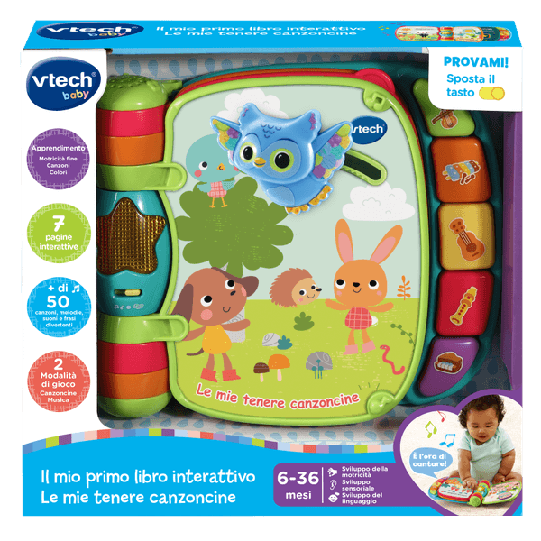 Vtech - il mio primo libro interattivo – le mie tenere canzoncine - VTECH