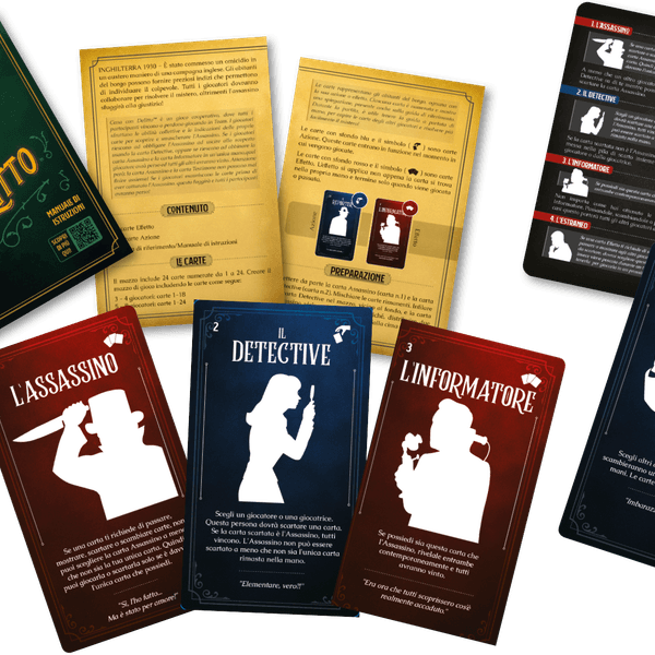 Cena con delitto, gioco di carte collaborativo, scopri l'assassino insieme ai tuoi amici, dai 14 anni in su - GOLIATH